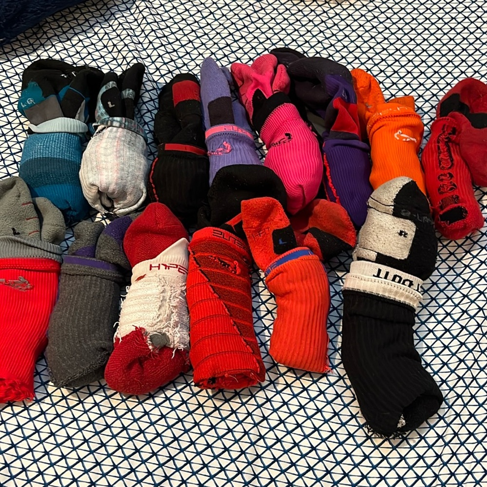 12 pairs of Nike Elite socks
